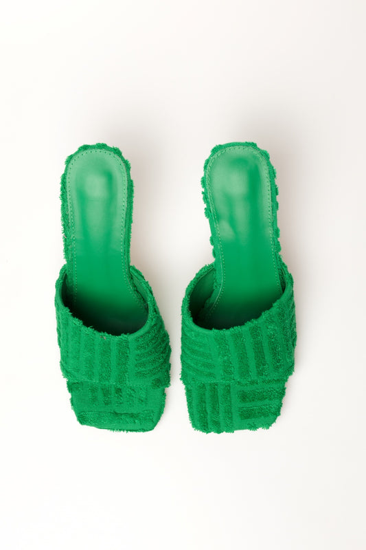 Sandalias de tacón Vendete verde erradique